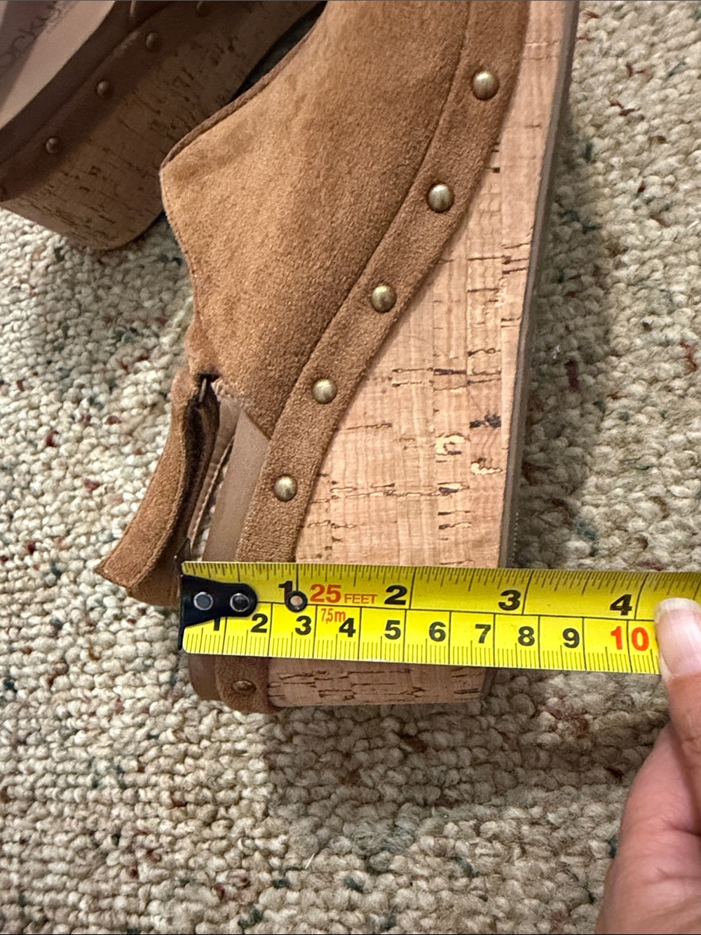 Corkys Tan Suede Slingback Wedge Clogs - Picture 7 of 7
